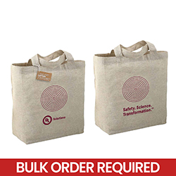 RECYCLED 5OZ COTTON TWILL GROCERY TOTE - SAFETY.