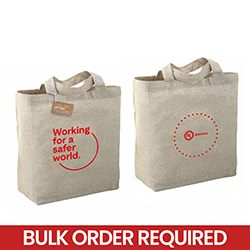 RECYCLED 5OZ COTTON TWILL GROCERY TOTE - WORKING