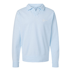 HANES POLO COLLAR SWEATSHIRT