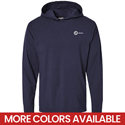 HANES HOODED LONG SLEEVE T-SHIRT