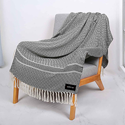 Recycled Woven Throw Blanket